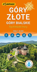 Mapa turystyczna - Góry Złote laminowana