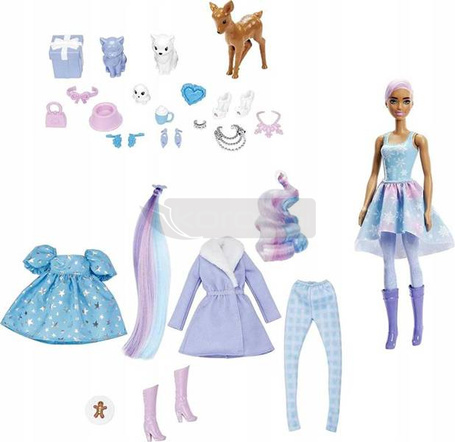 Lalka Barbie Kalendarz adwentowy Color Reveal 2022 HJD60