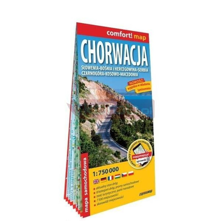 Mapa - Chorwacja, Słowenia... 1:750 000