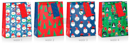 Torba prezentowa Boże Narodzenie 26x12x32cm MIX