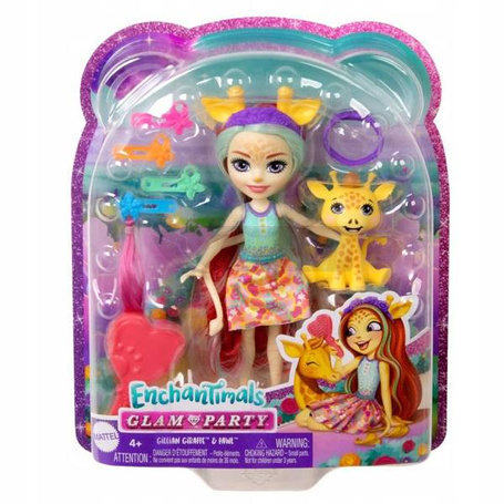 ENCHANTIMALS LALKA GILLIAN ŻYRAFA+zwierzatko deluxe HNV29
