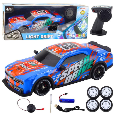 Auto sportowe R/C podświetlana karoseria niebieski