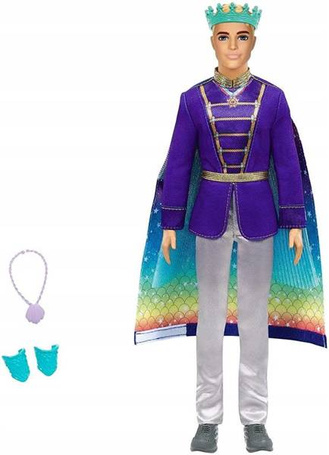 Lalka Barbie Ken Syrenka przemiana GTF93