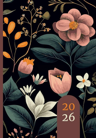 Terminarz 2026 dzienny A5 laminowany MIX