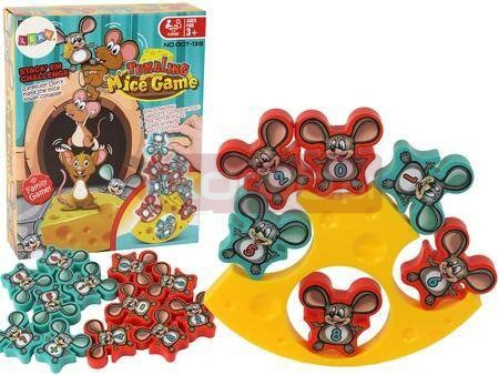 Gra zręcznościowa Myszki balansujące 12el