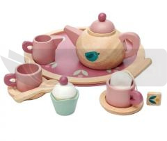 Serwis do herbaty drewniany Mini Chef