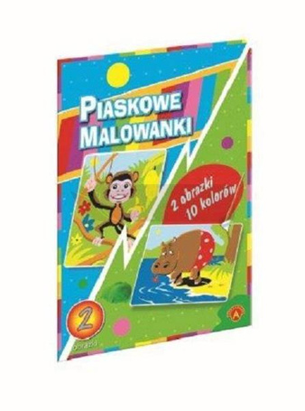 Piaskowe malowanki Hipopotam, małpa ALEX