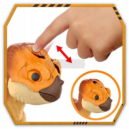 JURASSIC WORLD DINOZAUR Aquilops Dolores interaktywny przyjaciel JGC01