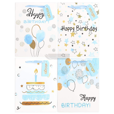 Torba prezentowa Party 18x23x10cm mix STRIGO