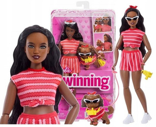 LALKA BARBIE TWINNING LOOK lalka Barbie i piesek w ubranku JFP37