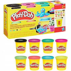 PLAY DOH CIASTOLINA zestaw 8 TUB z ciastoliną eksplozja kolorów +2 lata G0692