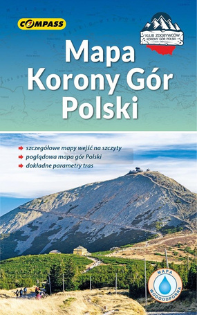 Mapa tur. - Mapa Korony Gór Polski laminowana