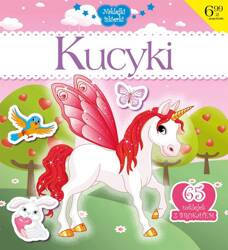Naklejki iskierki z brokatem. Kucyki