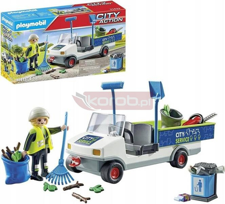 PLAYMOBIL 71433 SPRZĄTANIE MIASTA SAMOCHODEM ELEKTRYCZNYM