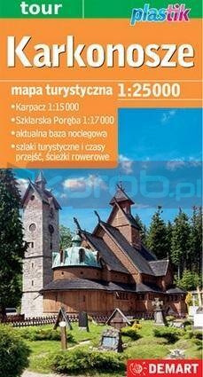 Karkonosze - mapa turystyczna plastik w.2023
