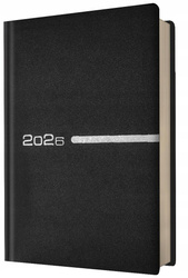 Kalendarz 2026 A5 dzienny biznez planer czarny