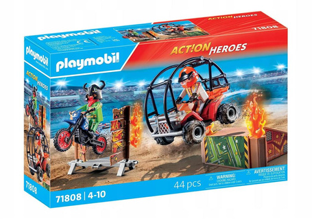 PLAYMOBIL STUNT SHOW 71808 Samochód wyścigowy, zestaw dla dzieci +4 lat