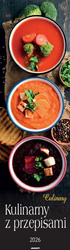 Kalendarz 2026 ścienny paskowy 13x46cm Kulinarny