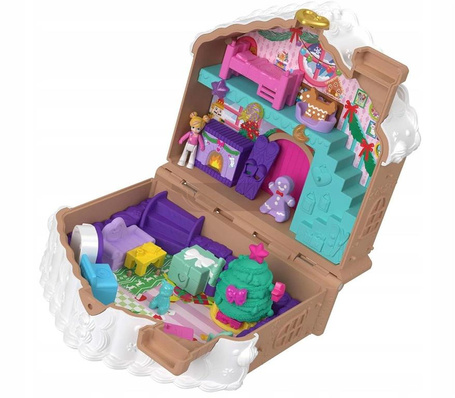 LALKA POLLY POCKET KALENDARZ ADWENTOWY Piernikowa chatka, dla dzieci +4 lat JFV13