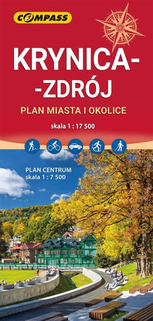 Plan miasta - Krynica-Zdrój 1:17 500
