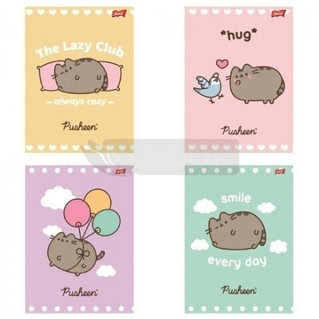 Zeszyt A5/32K linia laminowany Pusheen (15szt)