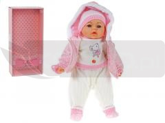 Lalka bobas ze smoczkiem i polskim głosem 45cm