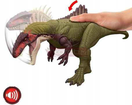 JURASSIC WORLD CHAOS THEORY DINOZAUR TOTALNY ATAK Becklespinax 43 cm HXF52