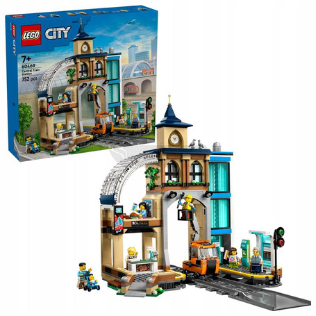 LEGO CITY 60469 CENTRALNY DWORZEC KOLEJOWY zestaw klocków dla dzieci +7 lat