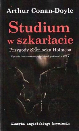 Studium w szkarłacie w. ilust. grafikami z XIX w