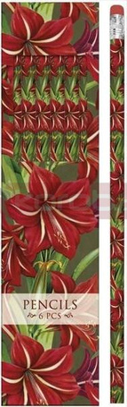 Ołówki ozdobne Gwiazda Betlejemska 6 sztuk BN