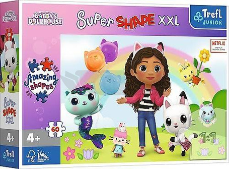 Puzzle 60 Super Shape XXL Weseli Przyjaciele Gabi