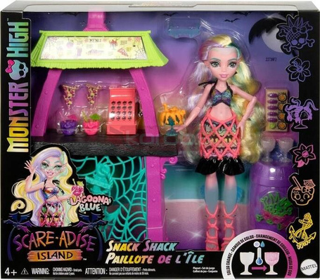 LALKA MONSTER HIGH Lagoona Blue zestaw Scare-adise Island Snack Shack HRP70