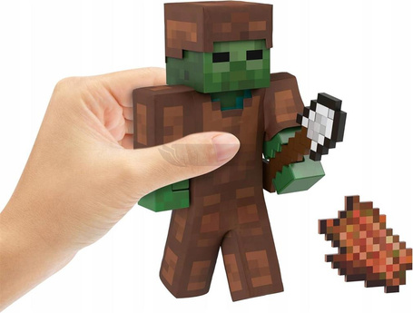 MINECRAFT DIAMOND LEVEL Poziom Diamentowy, figurka z gry ZOMBIE HTM05