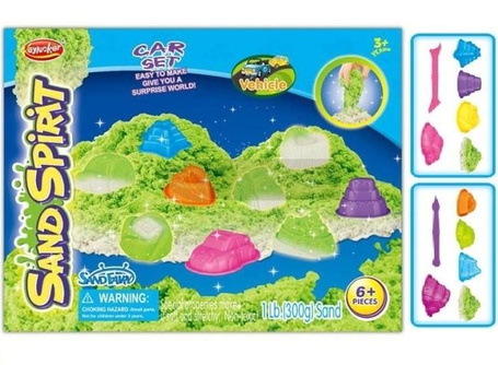 Magiczny piasek świecący w ciemności z formakami