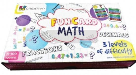 Fun Card Math (ułamki zwykłe, ułamki dziesiętne)