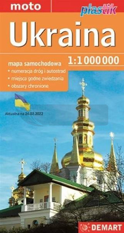 Mapa samochodowa Ukraina 1:1 000 000