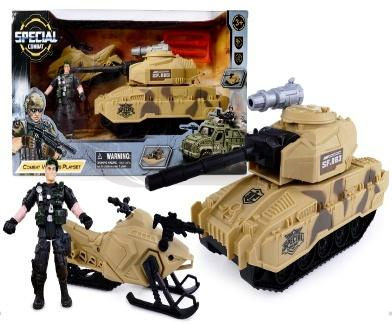 Zestaw wojskowy z czołgiem