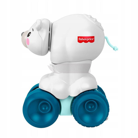 FISHER PRICE KMIŚ POLARNY NA KÓŁKACH zabawka do raczkowania dla malucha JDL63