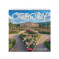 Kalendarz 2026 wieloplanszowy kwadrat Ogrody