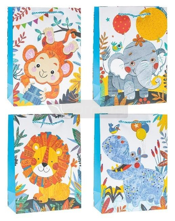 Torebka ozdobna pop-up 31x40x12cm mix ROZETTE