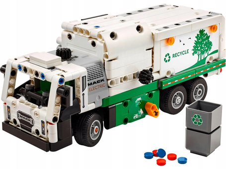 LEGO TECHNIC 42167 ŚMIECIARKA MACK LR ELECTRIC zestaw klocków +8 lat