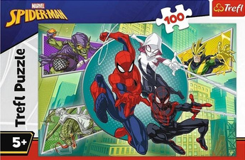 Puzzle 100 Spiderman Pajęczna