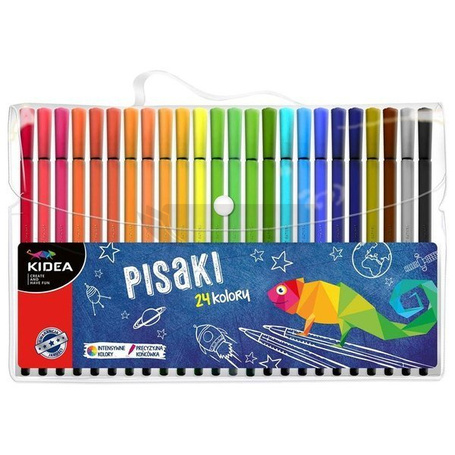 Pisaki w etui 24 kolory KIDEA