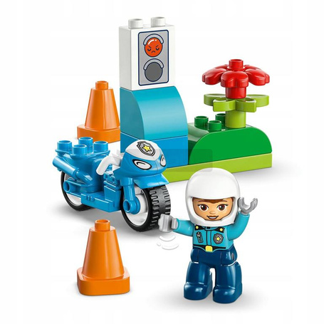 KLOCKI LEGO DUPLO 10471 Niebieski motocykl policyjny, zestaw dla dzieci +2