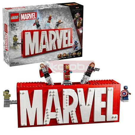 LEGO MARVEL 76313 LOGO MARVEL, zestaw klocków dla dzieci 12+
