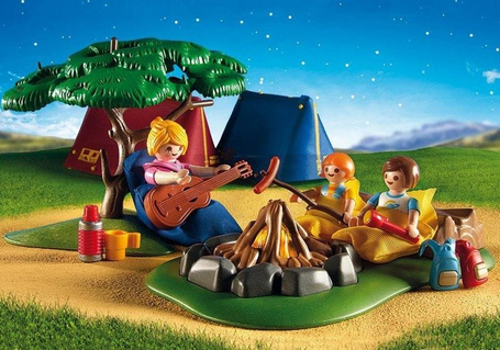 PLAYMOBIL 6888 Pole namiotowe z ogniskiem LED