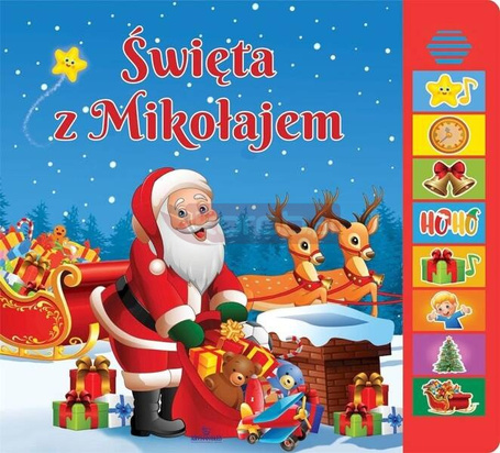 Święta z Mikołajem. Książeczka dźwiękowa