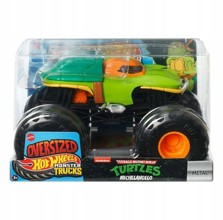 HOT WHEELS MONSTER TRUCK OVERSIZE 1:24 Turtles Michelangelo JDR08