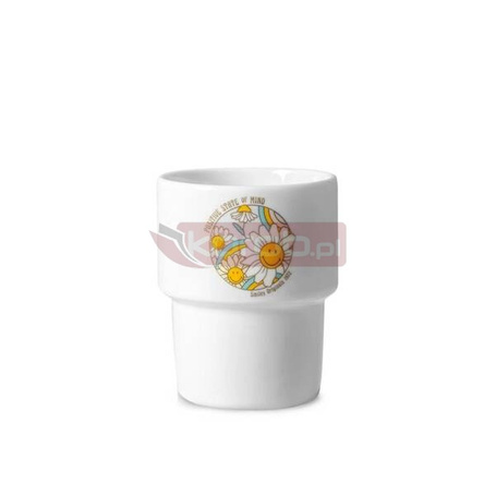 Kubek porcelanowy Smiley - Kwiaty