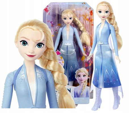 DISNEY KRAINA LODU 2 FROZEN LALKA KSIĘŻNICZKA ELSA śpiewająca po angielsku* HXD31